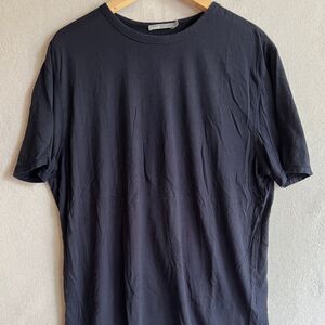 Vince. Essentials Basic T-Shirt Premium Cotton Crew Neck Black - Men’s Large